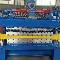 广东高速彩钢压瓦机定做厂家_华瑞冷弯生产电动剪切双层压瓦机